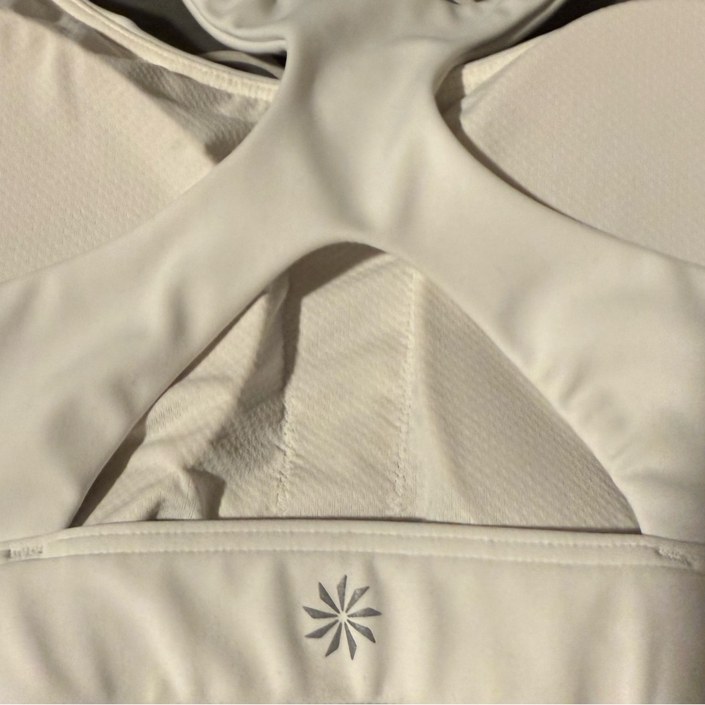 Athleta Sports Bra - White, Size S (Tags Removed), Minimalist Support - Picture 4 of 5